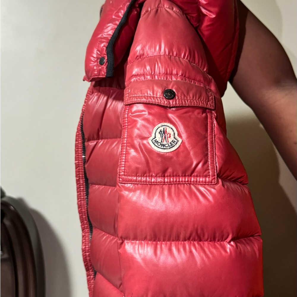 Moncler Red Puffer Jacket